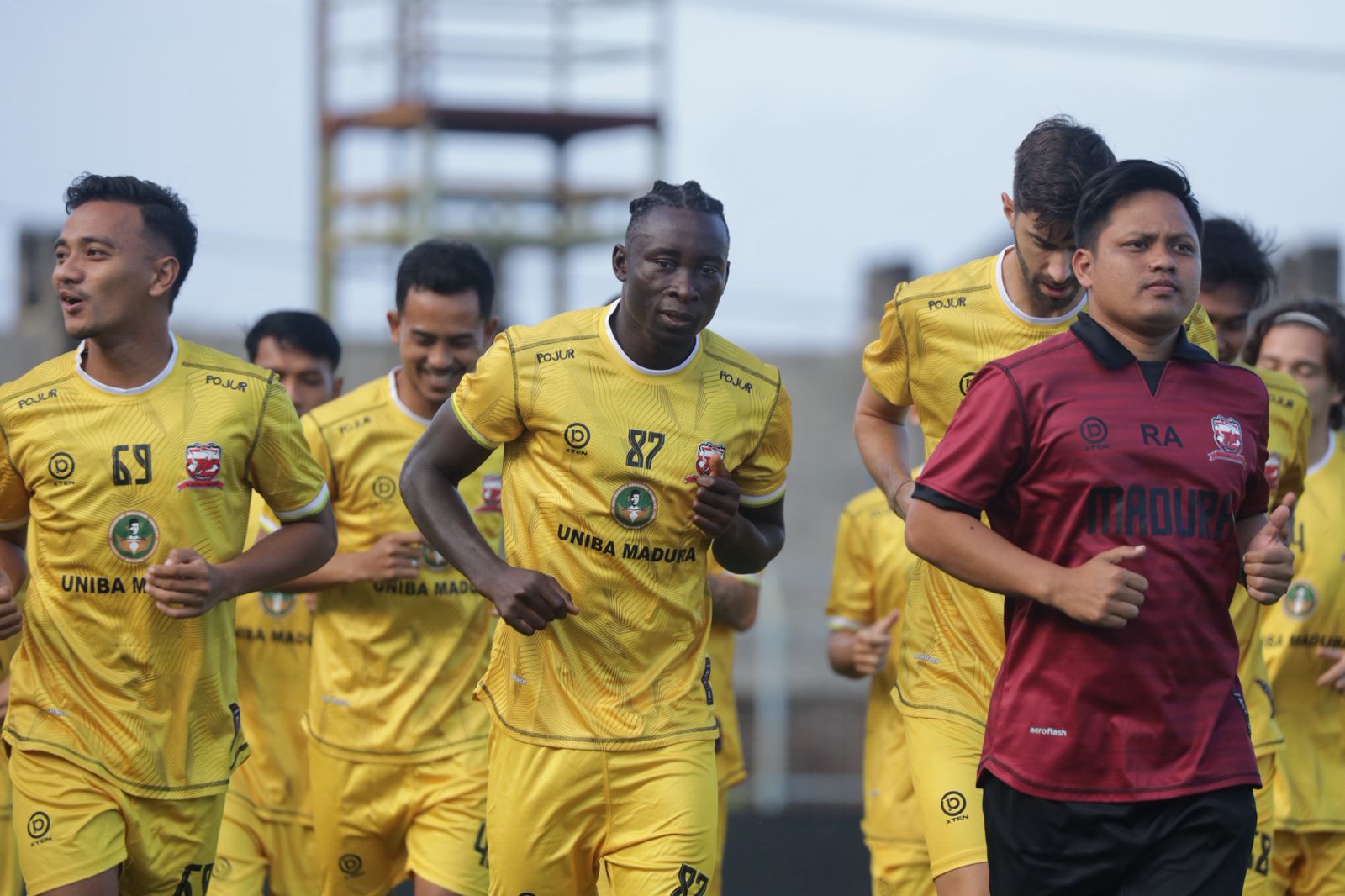 SANGAR: Limousin Balotelli, Striker Madura United. (Yudha/Kabar Madura)