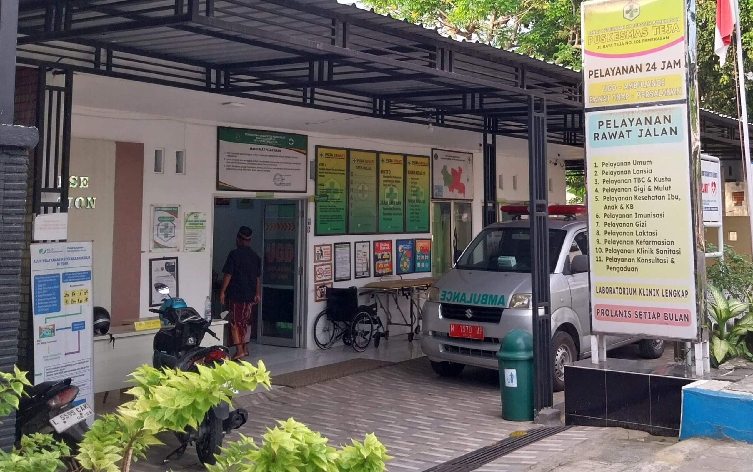 ANTISIPASI: Meskipun pasien Covid-19 di Pamekasan belum ditemukan, pemerintah setempat tetap siap siaga melalui Puskesmas yang tersebar di 13 kecamatan. (Khoyrul Umam Syarif/Kabar Madura)