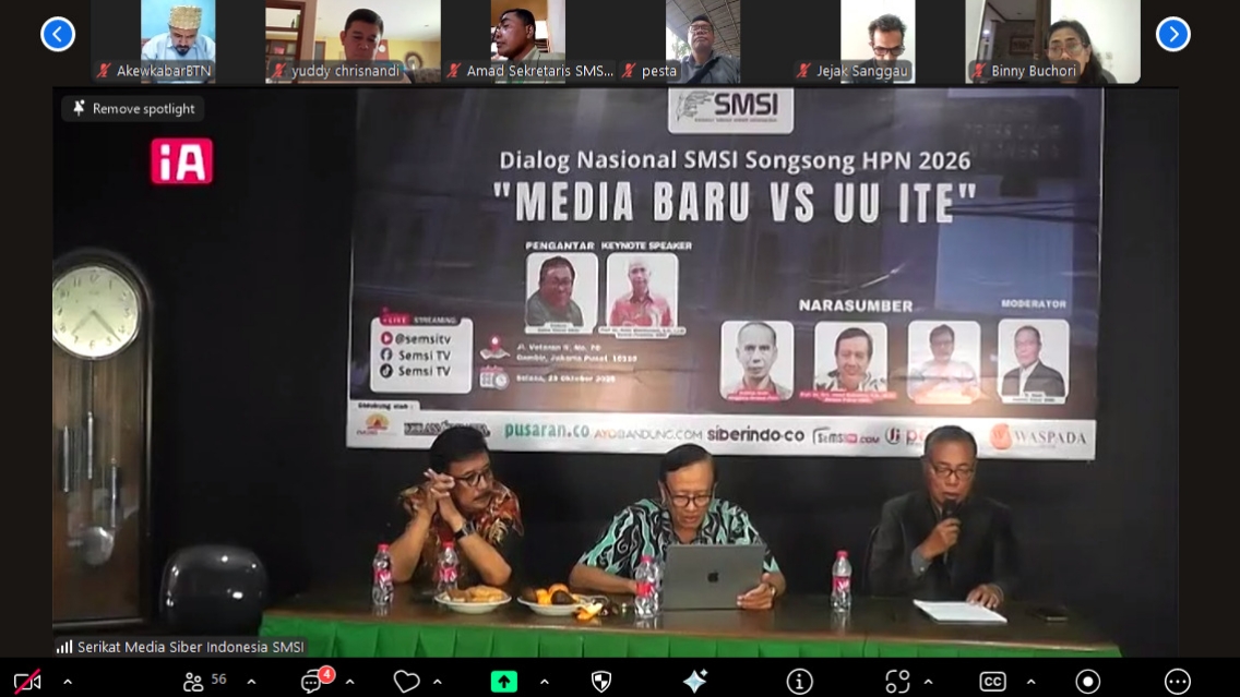 PEDULI: Dalam menyongsong HPN 2026, SMSI Pusat menggelar Dialog Nasional. (Sokip/Kabar Madura)