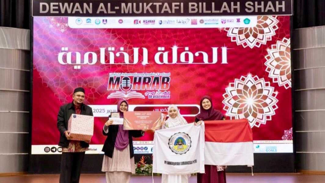MEMBANGGAKAN: Santri Pondok Pesantren Annuqayah Lubri berhasil sabet juara satu MIHRAB 2.0 yang diselenggarakan oleh UniSZA, Malaysia (IST/Kabar Madura)