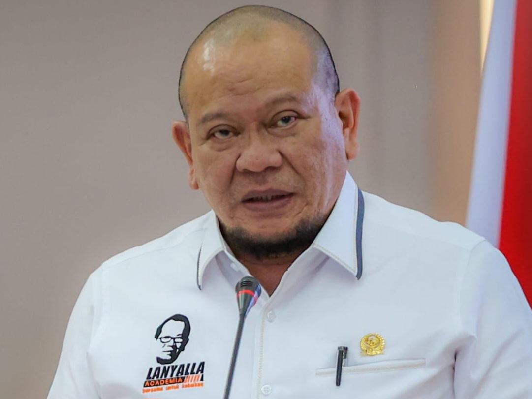 AA LaNyalla Mahmud Mattalitti, Anggota DPD RI asal Jawa Timur. (Lutfil Hakim/Kabar Madura)