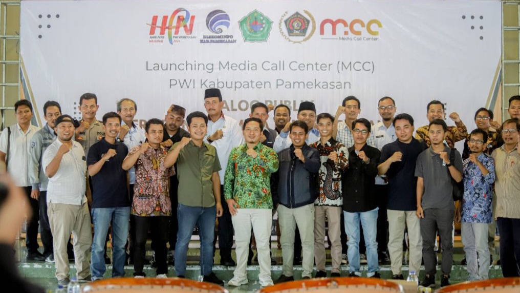 IKHTIAR KEUMATAN: Pengurus MCC PWI Pamekasan mendorong perusahaan pers memberikan THR kepada wartawannya. (Ist/Kabar Madura)