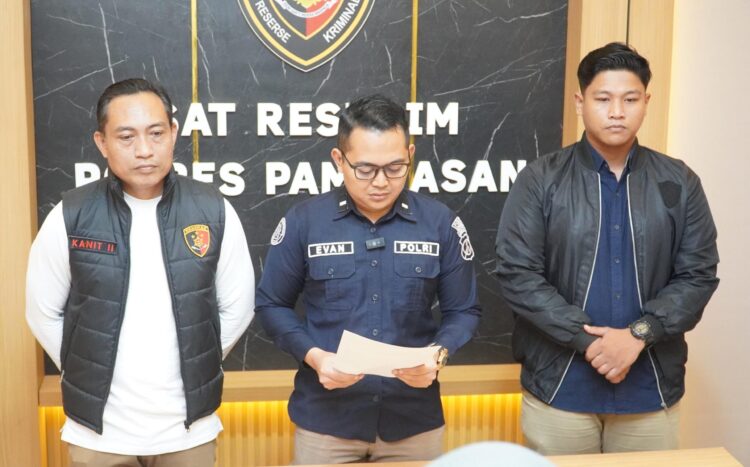 ASTAGHFIRULLAH: Polres Pamekasan menggelar jumpa pers terkait kasus persetubuhan dan penyebaran konten pornografi yang melibatkan anak di bawah umur. (Ist/Kabar Madura)